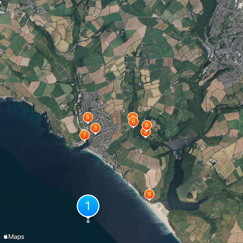 Porthleven Mapa