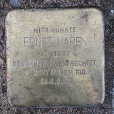 Stolperstein dedicated to Ernst Maren