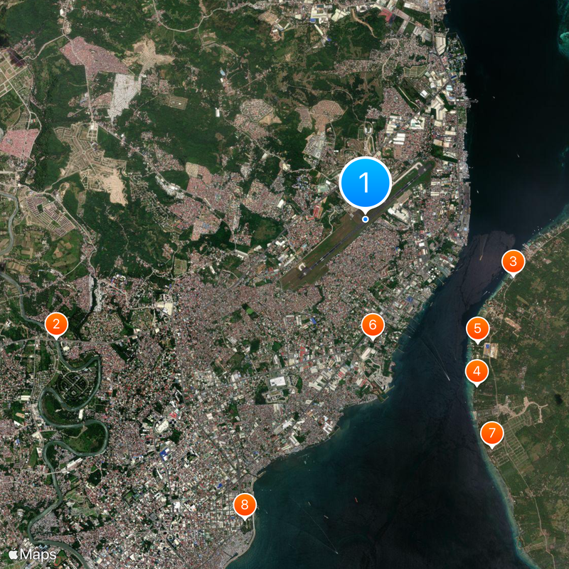 Francisco Bangoy International Airport Map