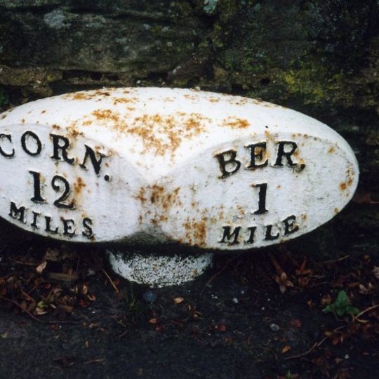 Milepost, by Homelea, Cornhill Road, East Ord