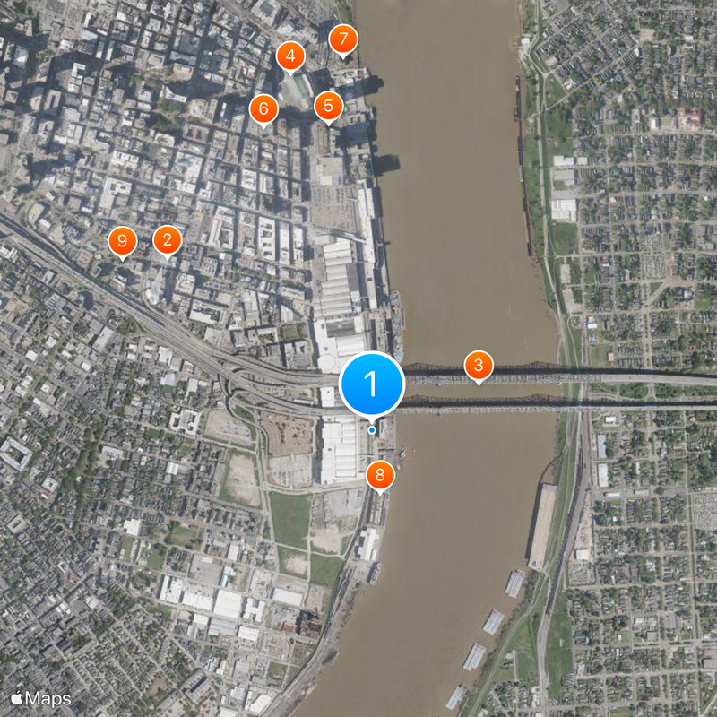 Port of New Orleans Map