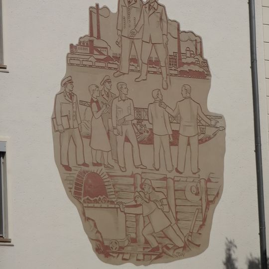 Wandbild Geschichte des Bergbaus