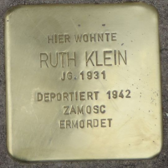 Stolperstein für Ruth Klein