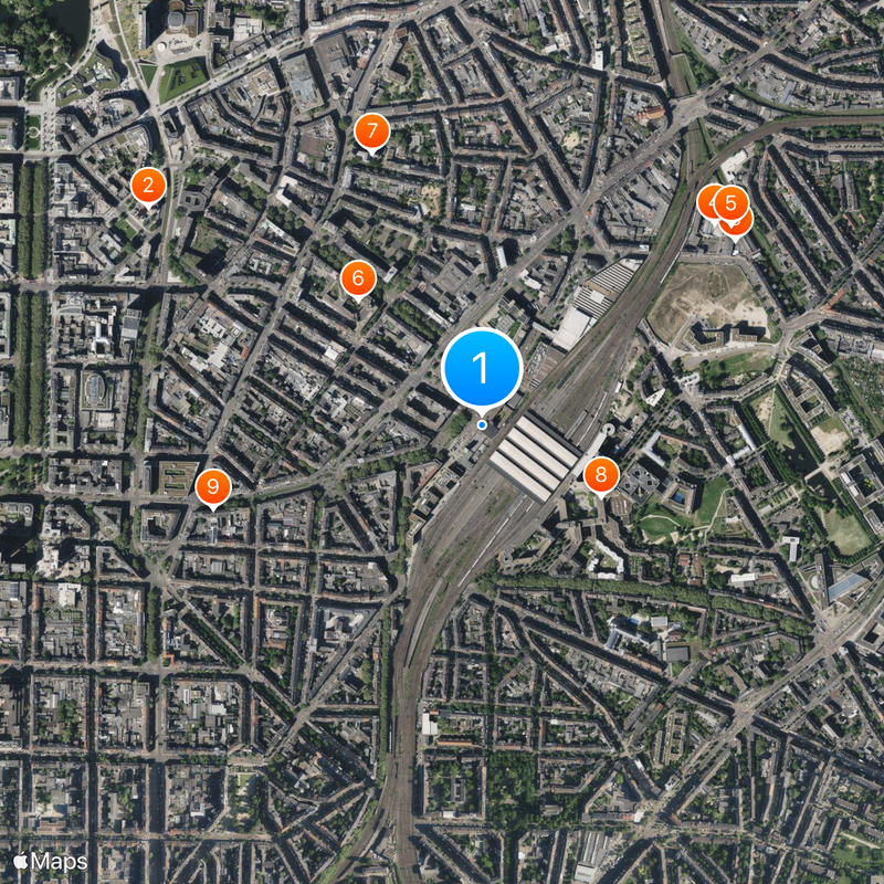 Düsseldorf Central Station Map