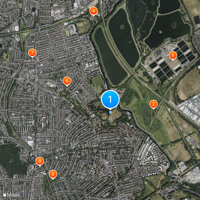 Upper Clapton Map