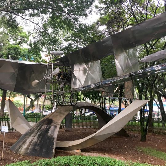 Santos-Dumont 14-bis replica at Parque Santos Dumont