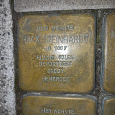 Stolperstein dedicated to Mordechai (Max) Steinhardt