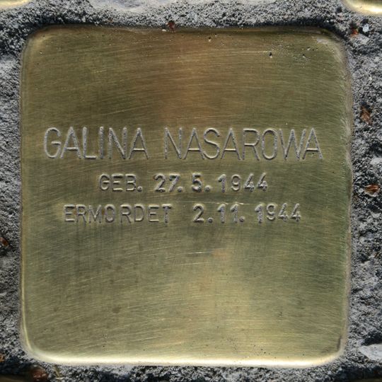 Stolperstein en memoria de Galina Nasarowa