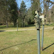 Soubor plastik v parku u kaple svatého Martina v Českém Krumlově