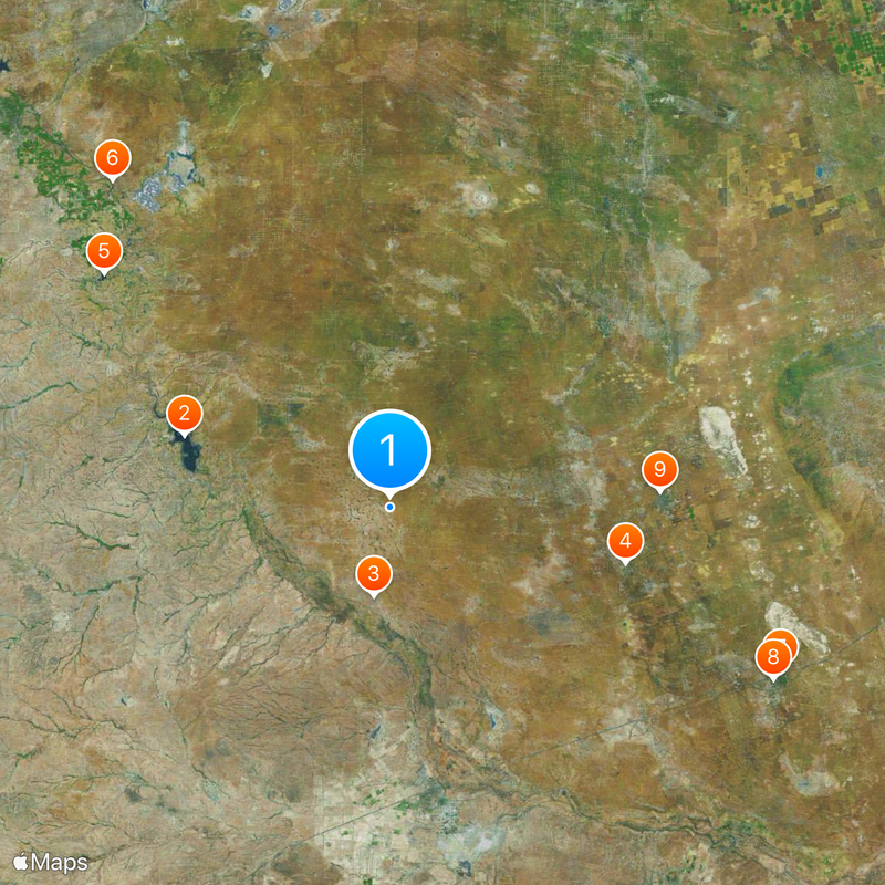 Condado de Loving Mapa