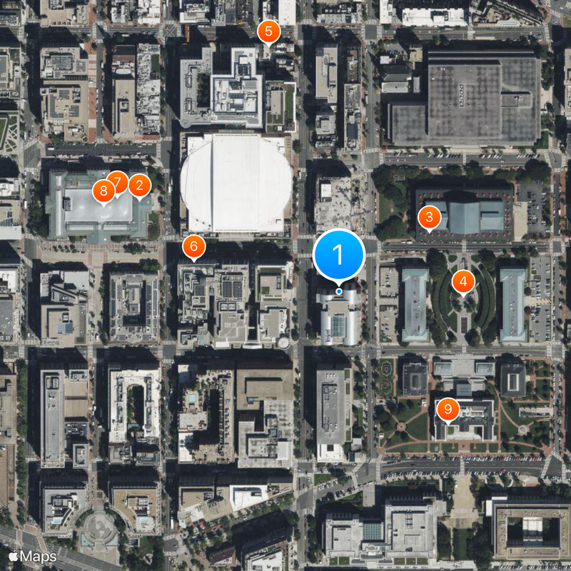 National Academy of Medicine Map
