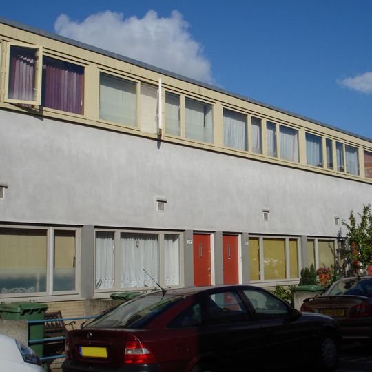 Kubusvorminge eengezinswoningen in de Kiefhoek