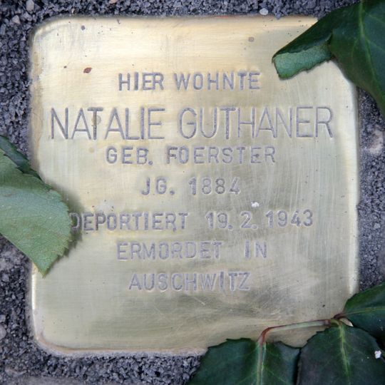 Stolperstein dedicated to Natalie Guthaner