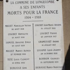 Monument aux morts de Longecombe
