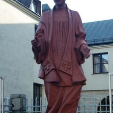 Jerzy Popiełuszko monument in Church of St. Stanislaus Kostka in Warsaw
