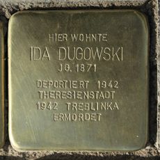 Stolperstein dedicated to Ida Dugowski