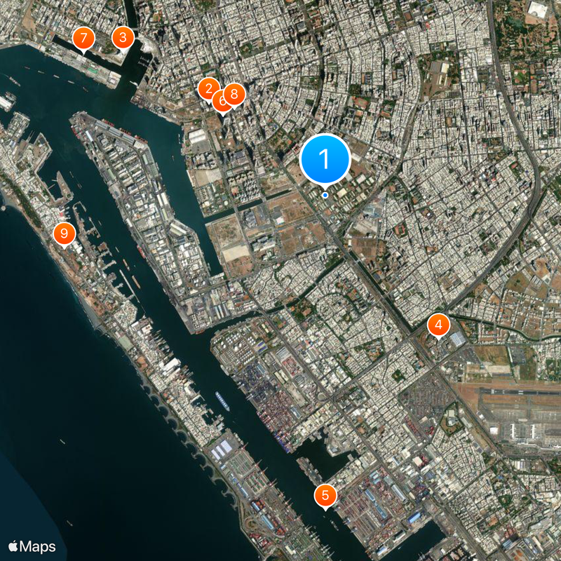 Distretto di Qianzhen Mappa