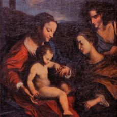 Mystical Marriage of St. Catherine with Saint Sébastian.