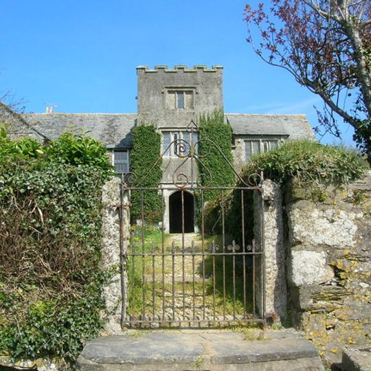Garden Walls Immediately To South, South East And East Of Tresungers And Flight Of Steps Up To Terrace On East