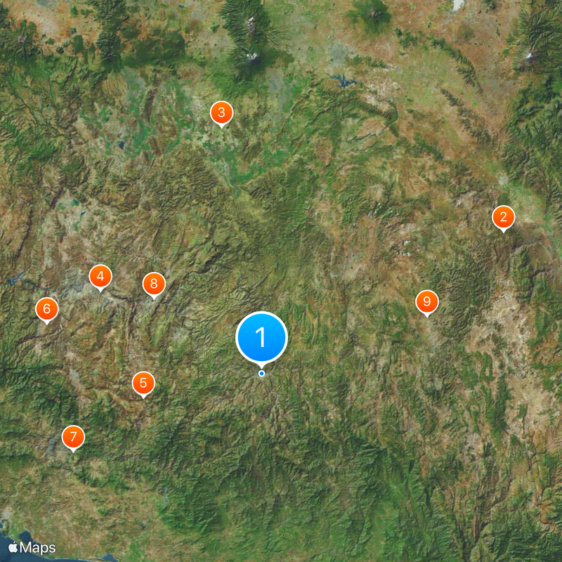 Tlapa de Comonfort Map