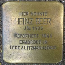 Stolperstein dedicated to Heinz Beer
