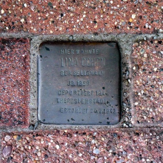 Stolperstein en memoria de Lina Cohen