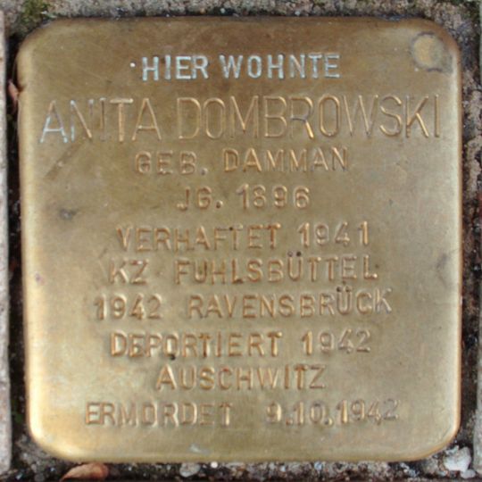 Stolperstein für Anita Dombrowski