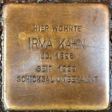 Stolperstein à la mémoire d’Irma Kahn