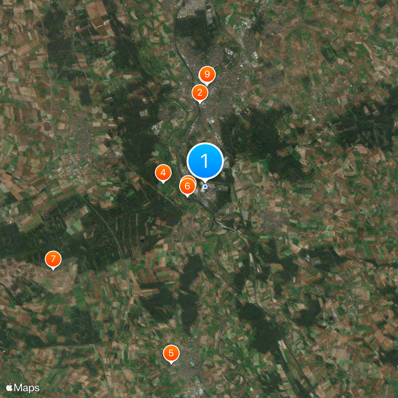 Emsland Nuclear Power Plant Map