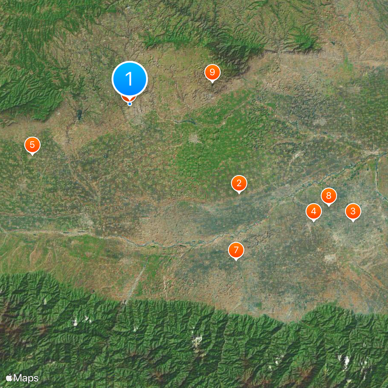 Qianling Mausoleum Mappa