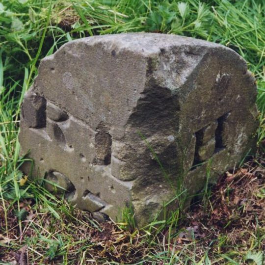 Pair Of Milestones C. 1/4 Mile West Of A68