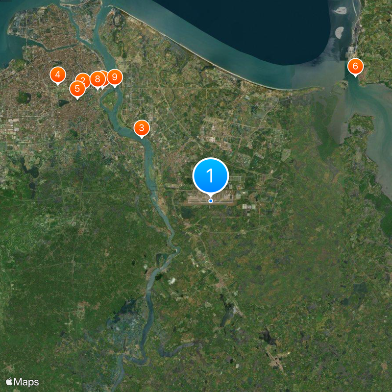 Haikou Meilan International Airport Map