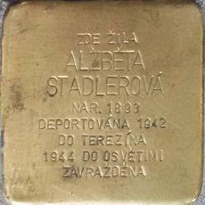 Stolperstein dedicated to Alžběta Stadlerová