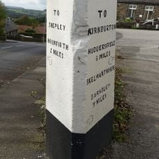 Guide Post At Junction With Far Bank