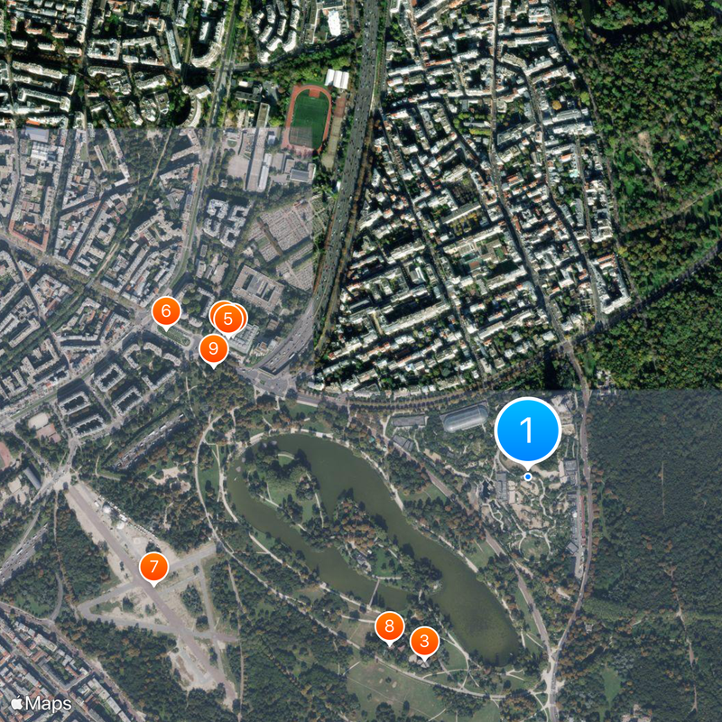 Paris Zoological Park Mapa