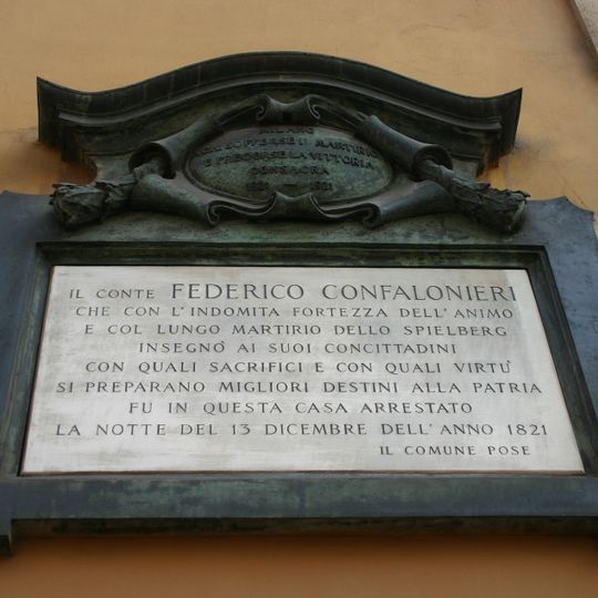 Targa a Federico Confalonieri