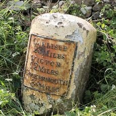 Milestone, NE of southern lane into Blindcrake