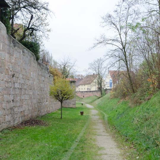 Stadtmauer, westliche Ring- und Zwingermauer
