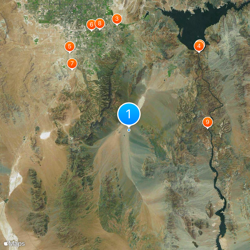 Nevada Solar One Map