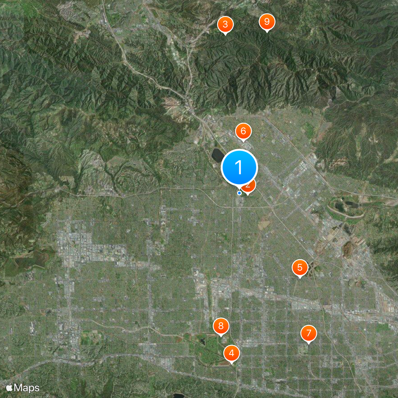 San Fernando Mission Cemetery Map