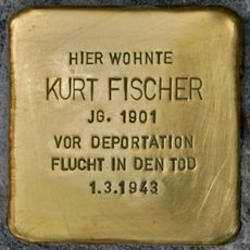 Stolperstein en memoria de Kurt Fischer