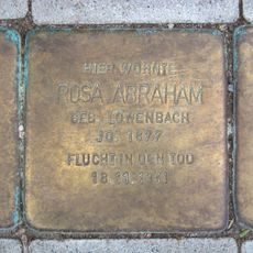 Stolperstein em memória de Rosa Abraham