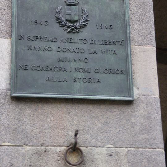 Targa ai caduti per la libertà 1943 – 1945