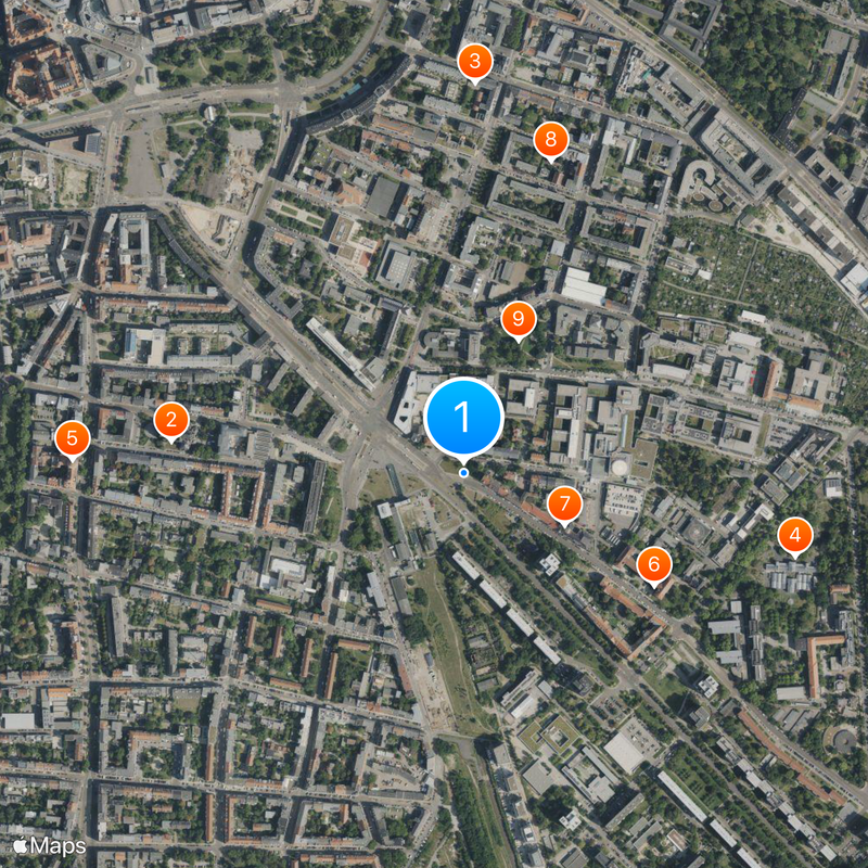 Trams in Leipzig Map