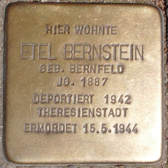 Stolperstein dedicated to Etel Bernstein