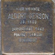 Stolperstein à la mémoire d’Albert Gerson