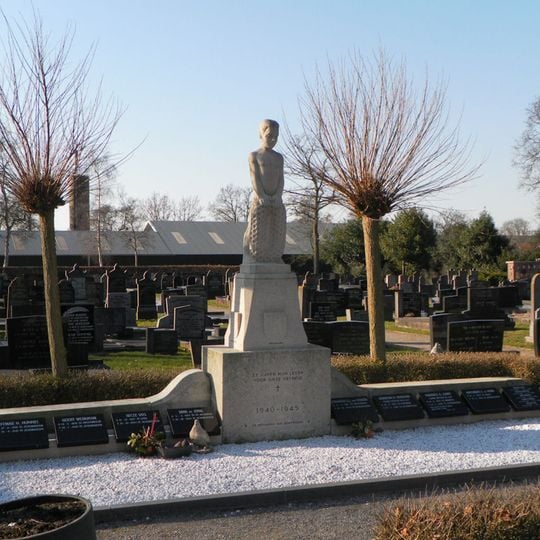 Memorial for victims during the occupation