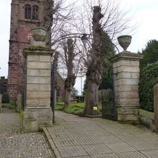 Gates and gatepiers to the churchyard of St. Andrew