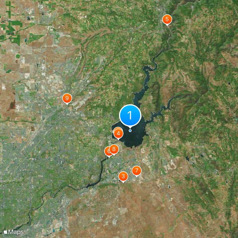 Folsom Lake Map