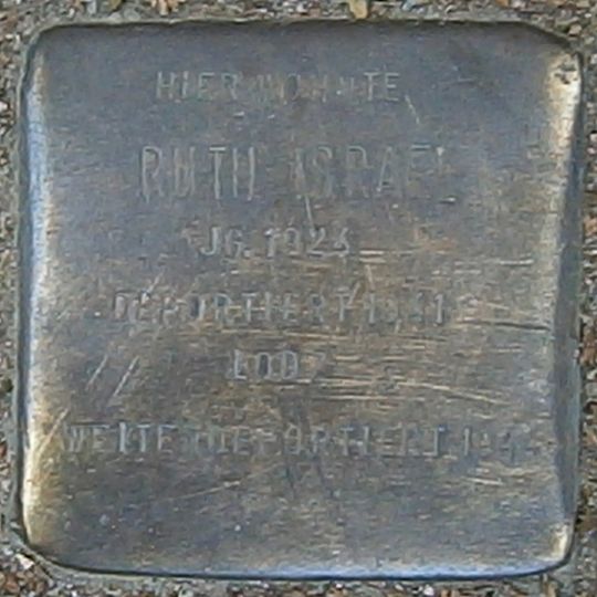 Stolperstein dedicated to Ruth Israel